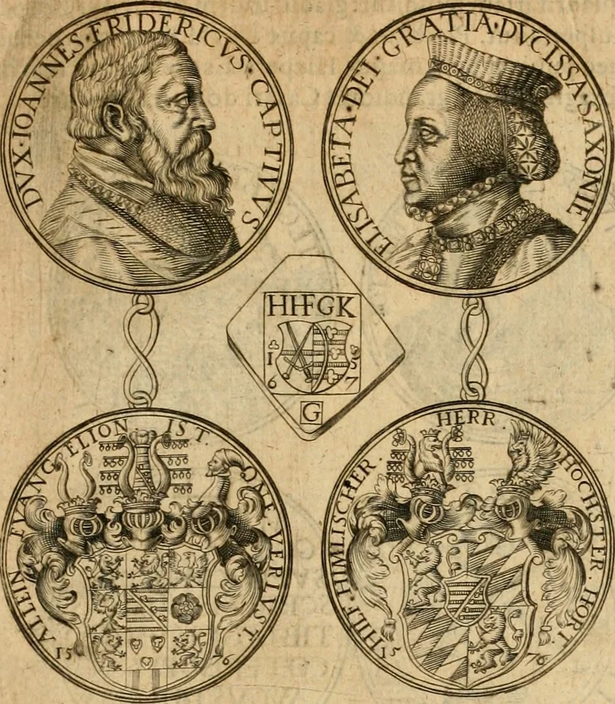 An illustration from Sylloge numismatum elegantiorum, quae diuersi impp., reges, principes, comites, respublicae diuersas ob causas ab anno 1500 ad annum usq[ue] 1600 cudi fecerunt, concinnata & historica narratione (sed breui) illustrata, 1620, leaf 254