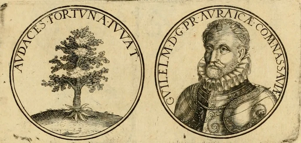 An illustration from Sylloge numismatum elegantiorum, quae diuersi impp., reges, principes, comites, respublicae diuersas ob causas ab anno 1500 ad annum usq[ue] 1600 cudi fecerunt, concinnata & historica narratione (sed breui) illustrata, 1620, leaf 270