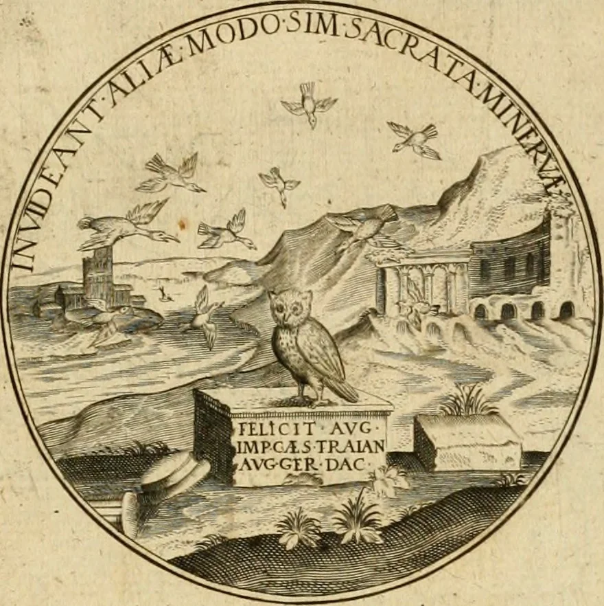 An illustration from Sylloge numismatum elegantiorum, quae diuersi impp., reges, principes, comites, respublicae diuersas ob causas ab anno 1500 ad annum usq[ue] 1600 cudi fecerunt, concinnata & historica narratione (sed breui) illustrata, 1620, leaf 28