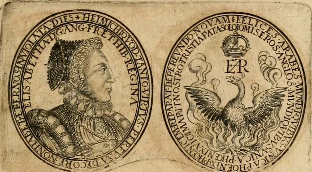 An illustration from Sylloge numismatum elegantiorum, quae diuersi impp., reges, principes, comites, respublicae diuersas ob causas ab anno 1500 ad annum usq[ue] 1600 cudi fecerunt, concinnata & historica narratione (sed breui) illustrata, 1620, leaf 284