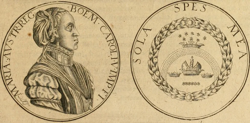 An illustration from Sylloge numismatum elegantiorum, quae diuersi impp., reges, principes, comites, respublicae diuersas ob causas ab anno 1500 ad annum usq[ue] 1600 cudi fecerunt, concinnata & historica narratione (sed breui) illustrata, 1620, leaf 292