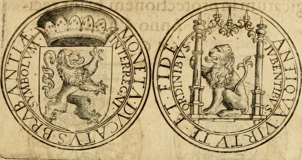 An illustration from Sylloge numismatum elegantiorum, quae diuersi impp., reges, principes, comites, respublicae diuersas ob causas ab anno 1500 ad annum usq[ue] 1600 cudi fecerunt, concinnata & historica narratione (sed breui) illustrata, 1620, leaf 326