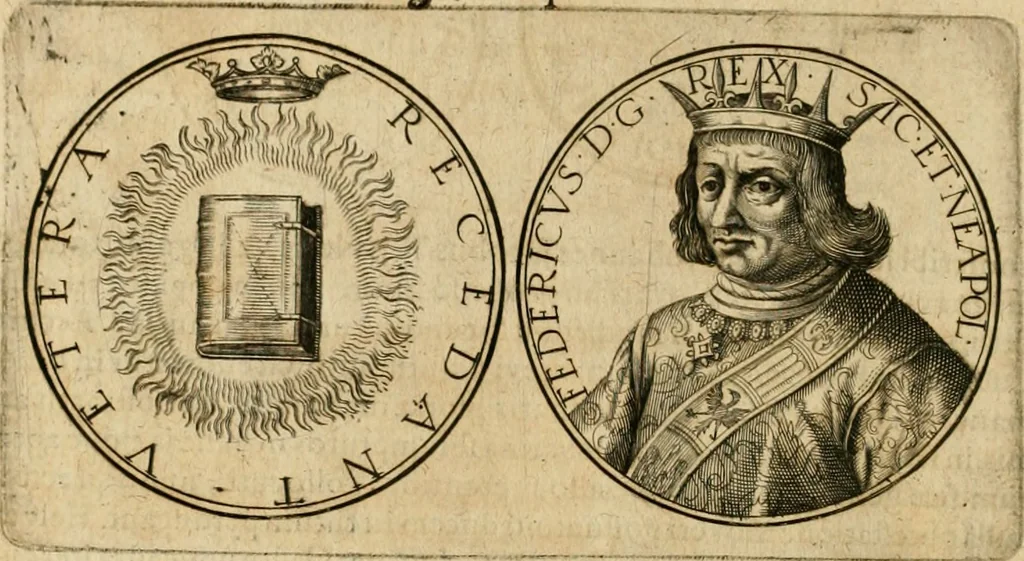 An illustration from Sylloge numismatum elegantiorum, quae diuersi impp., reges, principes, comites, respublicae diuersas ob causas ab anno 1500 ad annum usq[ue] 1600 cudi fecerunt, concinnata & historica narratione (sed breui) illustrata, 1620, leaf 33