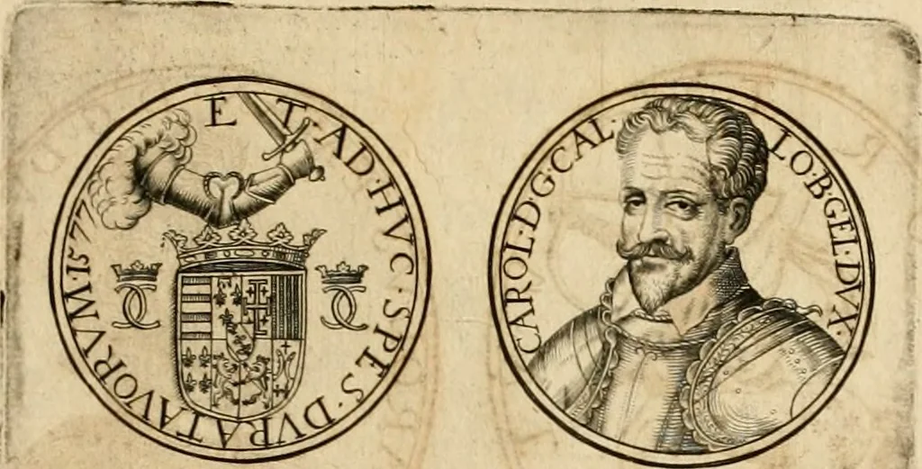 An illustration from Sylloge numismatum elegantiorum, quae diuersi impp., reges, principes, comites, respublicae diuersas ob causas ab anno 1500 ad annum usq[ue] 1600 cudi fecerunt, concinnata & historica narratione (sed breui) illustrata, 1620, leaf 348