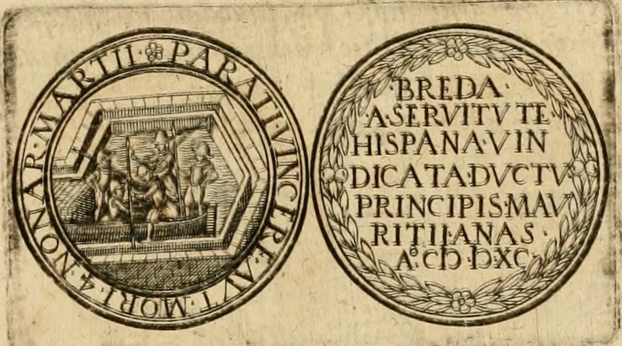 An illustration from Sylloge numismatum elegantiorum, quae diuersi impp., reges, principes, comites, respublicae diuersas ob causas ab anno 1500 ad annum usq[ue] 1600 cudi fecerunt, concinnata & historica narratione (sed breui) illustrata, 1620, leaf 350