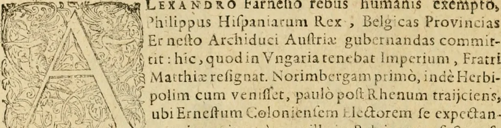An illustration from Sylloge numismatum elegantiorum, quae diuersi impp., reges, principes, comites, respublicae diuersas ob causas ab anno 1500 ad annum usq[ue] 1600 cudi fecerunt, concinnata & historica narratione (sed breui) illustrata, 1620, leaf 373