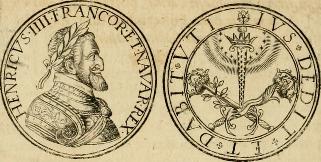 An illustration from Sylloge numismatum elegantiorum, quae diuersi impp., reges, principes, comites, respublicae diuersas ob causas ab anno 1500 ad annum usq[ue] 1600 cudi fecerunt, concinnata & historica narratione (sed breui) illustrata, 1620, leaf 375