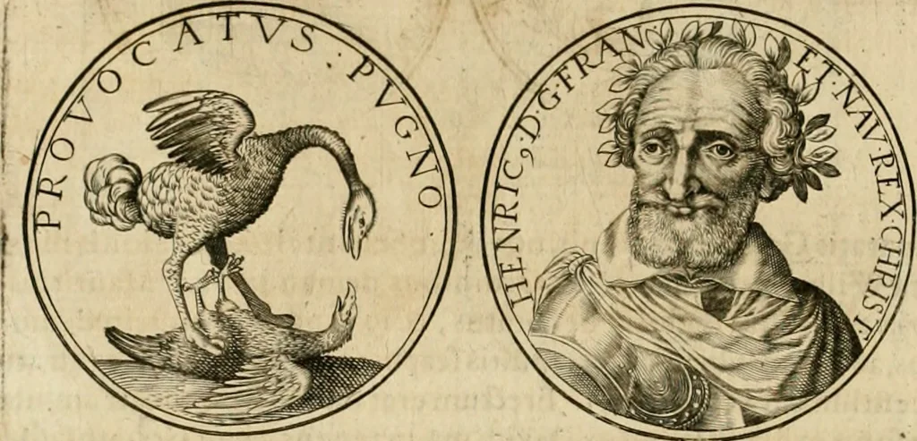 An illustration from Sylloge numismatum elegantiorum, quae diuersi impp., reges, principes, comites, respublicae diuersas ob causas ab anno 1500 ad annum usq[ue] 1600 cudi fecerunt, concinnata & historica narratione (sed breui) illustrata, 1620, leaf 379