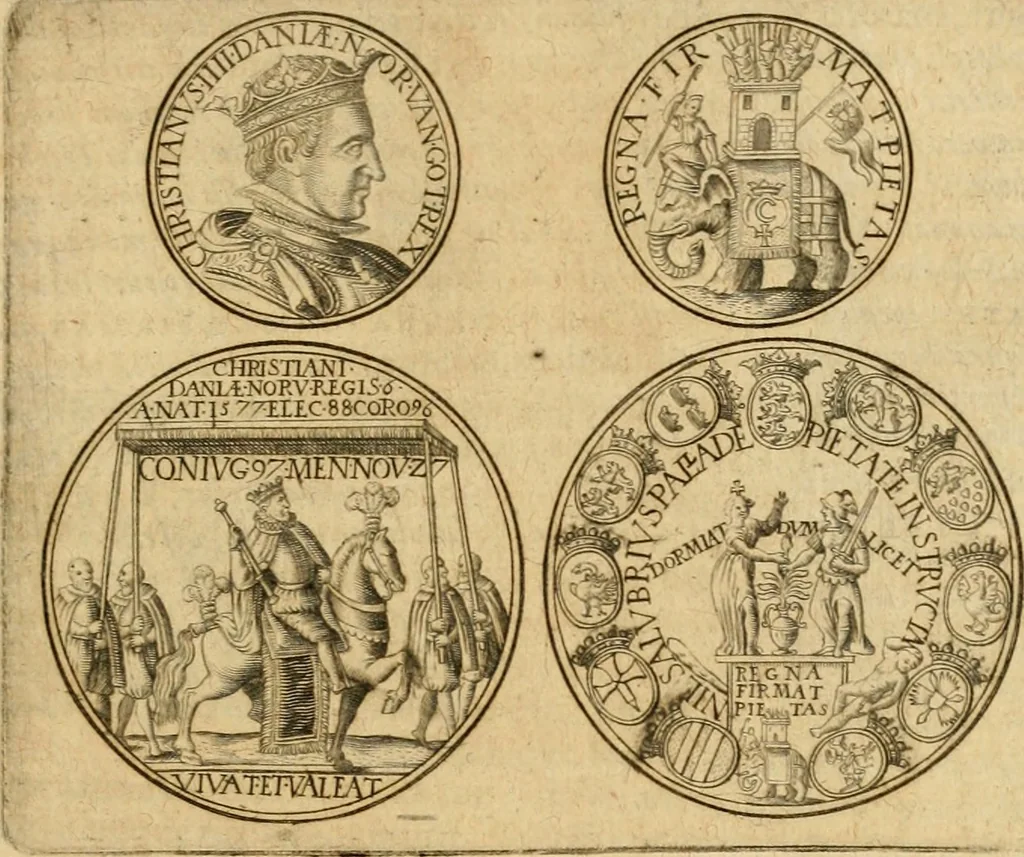 An illustration from Sylloge numismatum elegantiorum, quae diuersi impp., reges, principes, comites, respublicae diuersas ob causas ab anno 1500 ad annum usq[ue] 1600 cudi fecerunt, concinnata & historica narratione (sed breui) illustrata, 1620, leaf 398