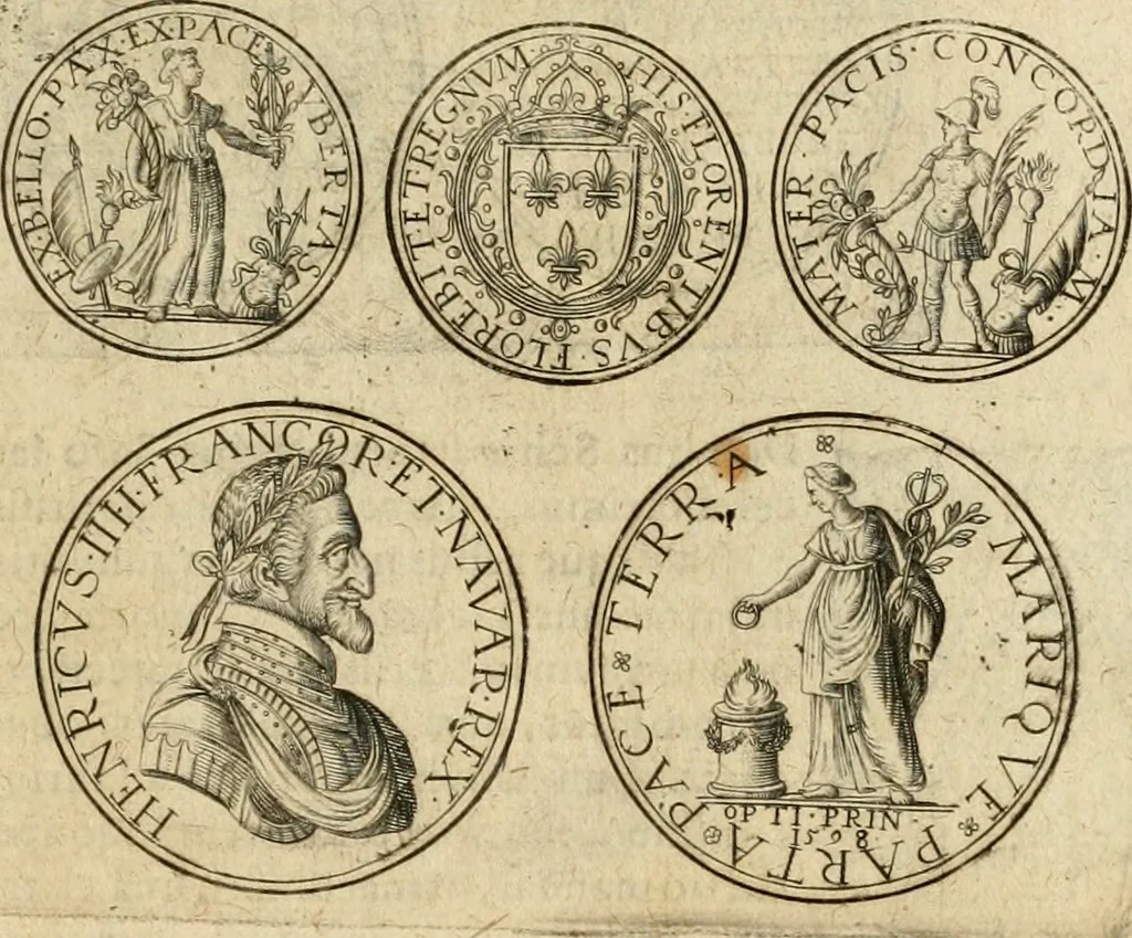 An illustration from Sylloge numismatum elegantiorum, quae diuersi impp., reges, principes, comites, respublicae diuersas ob causas ab anno 1500 ad annum usq[ue] 1600 cudi fecerunt, concinnata & historica narratione (sed breui) illustrata, 1620, leaf 404