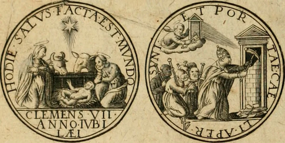 An illustration from Sylloge numismatum elegantiorum, quae diuersi impp., reges, principes, comites, respublicae diuersas ob causas ab anno 1500 ad annum usq[ue] 1600 cudi fecerunt, concinnata & historica narratione (sed breui) illustrata, 1620, leaf 417