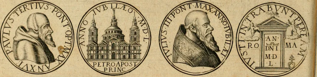 An illustration from Sylloge numismatum elegantiorum, quae diuersi impp., reges, principes, comites, respublicae diuersas ob causas ab anno 1500 ad annum usq[ue] 1600 cudi fecerunt, concinnata & historica narratione (sed breui) illustrata, 1620, leaf 417