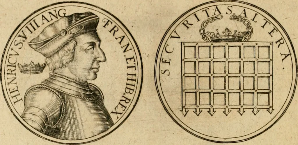 An illustration from Sylloge numismatum elegantiorum, quae diuersi impp., reges, principes, comites, respublicae diuersas ob causas ab anno 1500 ad annum usq[ue] 1600 cudi fecerunt, concinnata & historica narratione (sed breui) illustrata, 1620, leaf 55