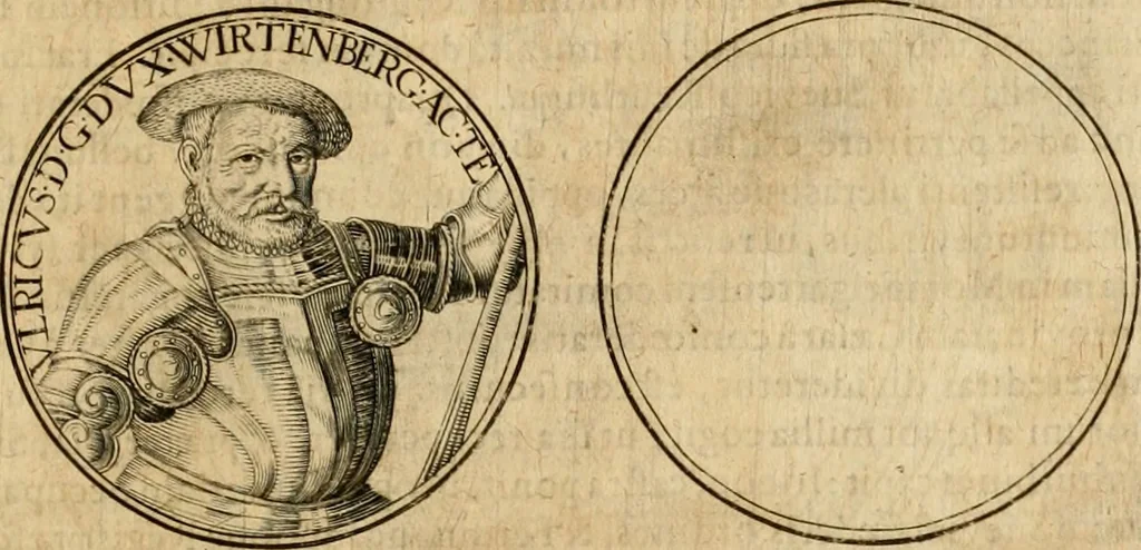 An illustration from Sylloge numismatum elegantiorum, quae diuersi impp., reges, principes, comites, respublicae diuersas ob causas ab anno 1500 ad annum usq[ue] 1600 cudi fecerunt, concinnata & historica narratione (sed breui) illustrata, 1620, leaf 72