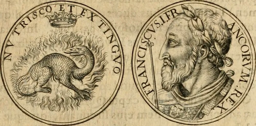 An illustration from Sylloge numismatum elegantiorum, quae diuersi impp., reges, principes, comites, respublicae diuersas ob causas ab anno 1500 ad annum usq[ue] 1600 cudi fecerunt, concinnata & historica narratione (sed breui) illustrata, 1620, leaf 82