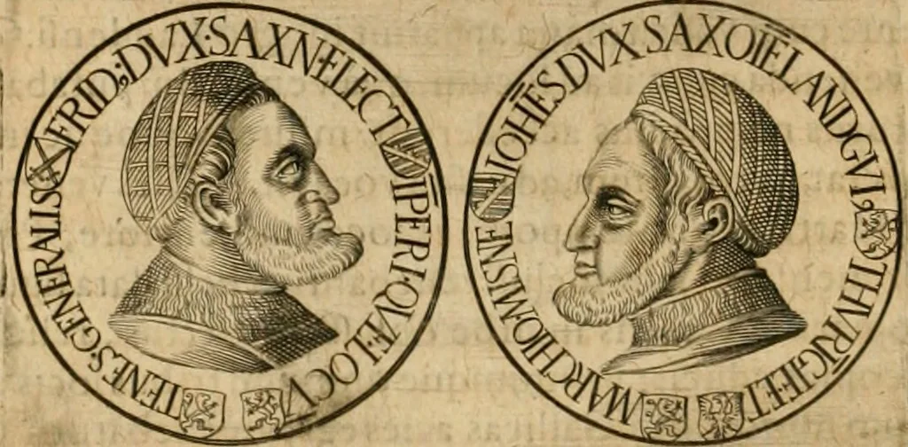 An illustration from Sylloge numismatum elegantiorum, quae diuersi impp., reges, principes, comites, respublicae diuersas ob causas ab anno 1500 ad annum usq[ue] 1600 cudi fecerunt, concinnata & historica narratione (sed breui) illustrata, 1620, leaf 85