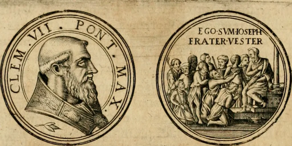 An illustration from Sylloge numismatum elegantiorum, quae diuersi impp., reges, principes, comites, respublicae diuersas ob causas ab anno 1500 ad annum usq[ue] 1600 cudi fecerunt, concinnata & historica narratione (sed breui) illustrata, 1620, leaf 87