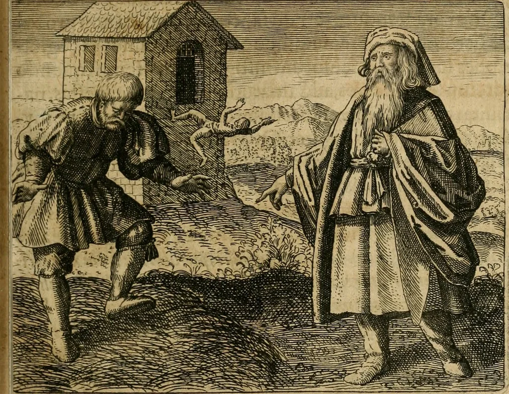 An illustration from Symbola avreae mensae dvodecim nationvm : hoc est, Hermaea sev Mercvrii festa ab heroibus duodenu selectu, artis chymicae usu, sapientia & authoritate paribvs celebrata, ad Pyrgopolynicen seu aduersarium illum tot annis iactabundum ..., 1617, leaf 164