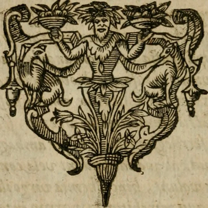 An illustration from Symbola avreae mensae dvodecim nationvm : hoc est, Hermaea sev Mercvrii festa ab heroibus duodenu selectu, artis chymicae usu, sapientia & authoritate paribvs celebrata, ad Pyrgopolynicen seu aduersarium illum tot annis iactabundum ..., 1617, leaf 23