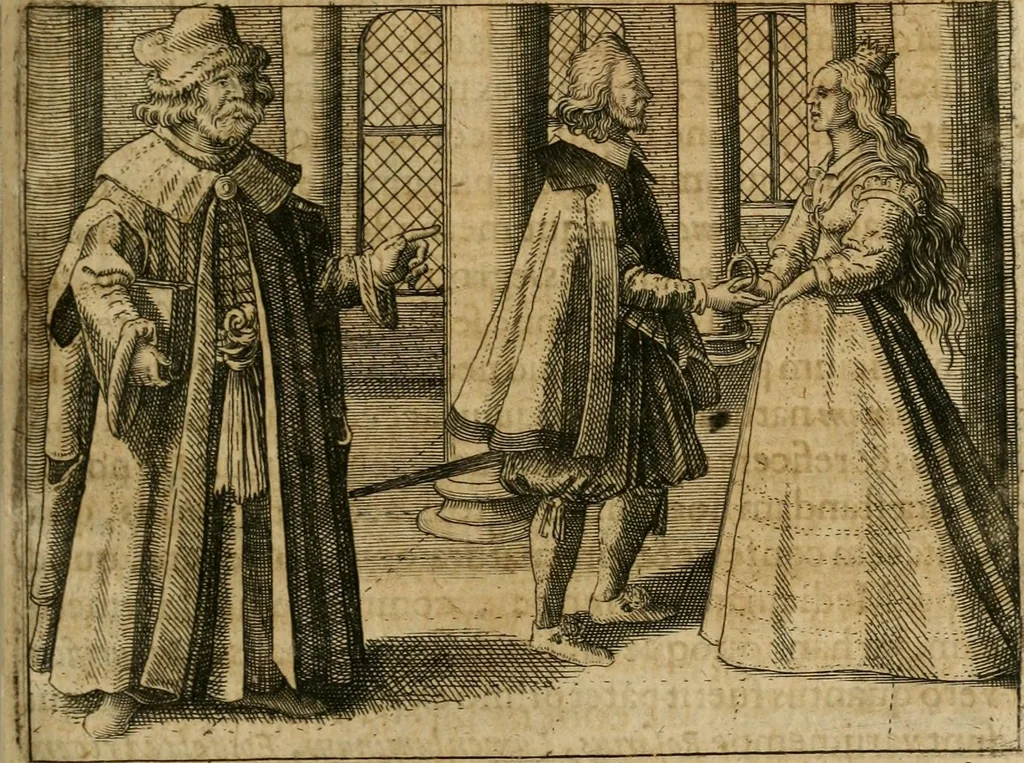 An illustration from Symbola avreae mensae dvodecim nationvm : hoc est, Hermaea sev Mercvrii festa ab heroibus duodenu selectu, artis chymicae usu, sapientia & authoritate paribvs celebrata, ad Pyrgopolynicen seu aduersarium illum tot annis iactabundum ..., 1617, leaf 342
