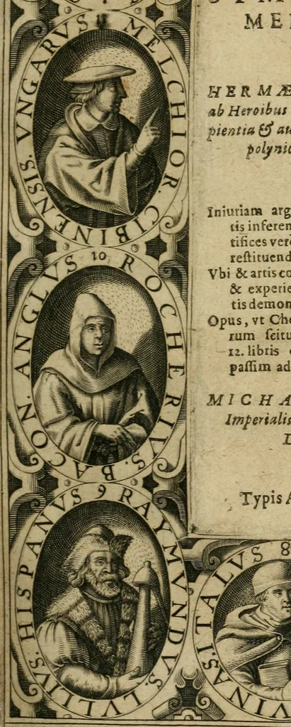 An illustration from Symbola avreae mensae dvodecim nationvm : hoc est, Hermaea sev Mercvrii festa ab heroibus duodenu selectu, artis chymicae usu, sapientia & authoritate paribvs celebrata, ad Pyrgopolynicen seu aduersarium illum tot annis iactabundum ..., 1617, leaf 4