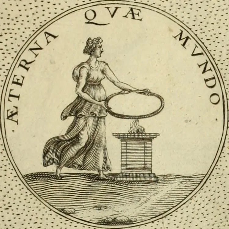An illustration from Symbola diuina & humana pontificvm, imperatorum, regum, 1600, leaf 100
