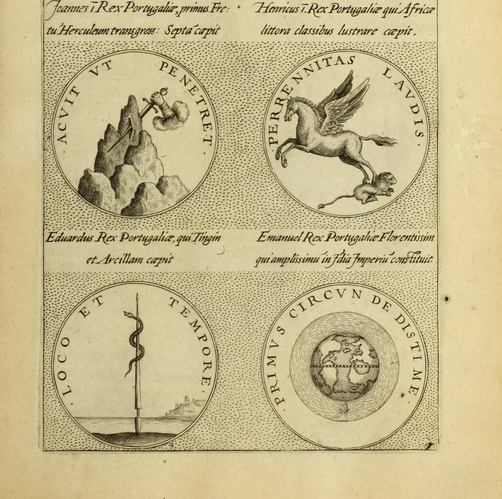 An illustration from Symbola diuina & humana pontificvm, imperatorum, regum, 1600, leaf 108