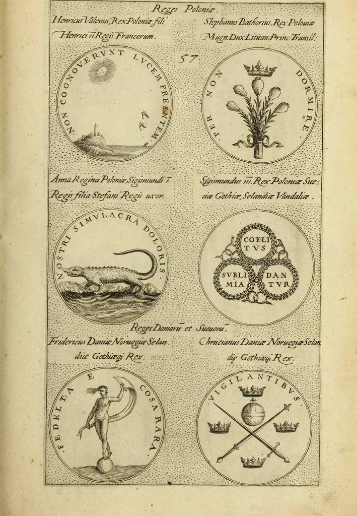 An illustration from Symbola diuina & humana pontificvm, imperatorum, regum, 1600, leaf 120