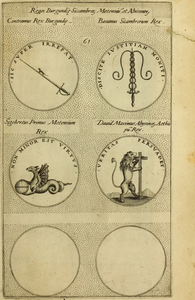 An illustration from Symbola diuina & humana pontificvm, imperatorum, regum, 1600, leaf 128