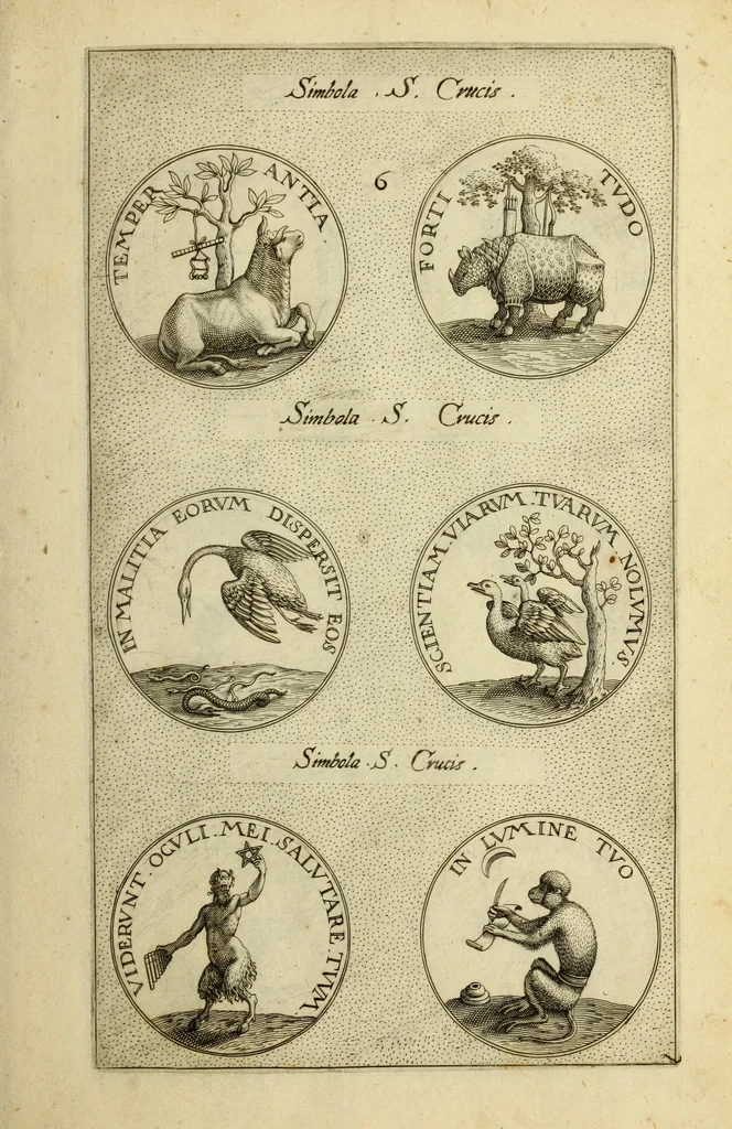 An illustration from Symbola diuina & humana pontificvm, imperatorum, regum, 1600, leaf 18