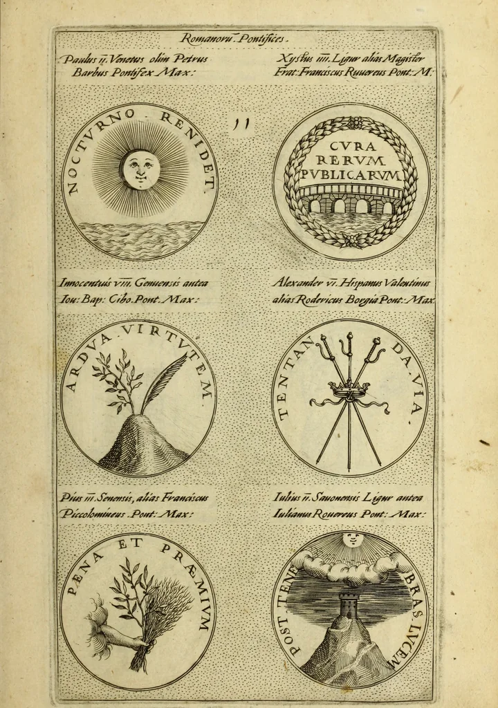 An illustration from Symbola diuina & humana pontificvm, imperatorum, regum, 1600, leaf 28