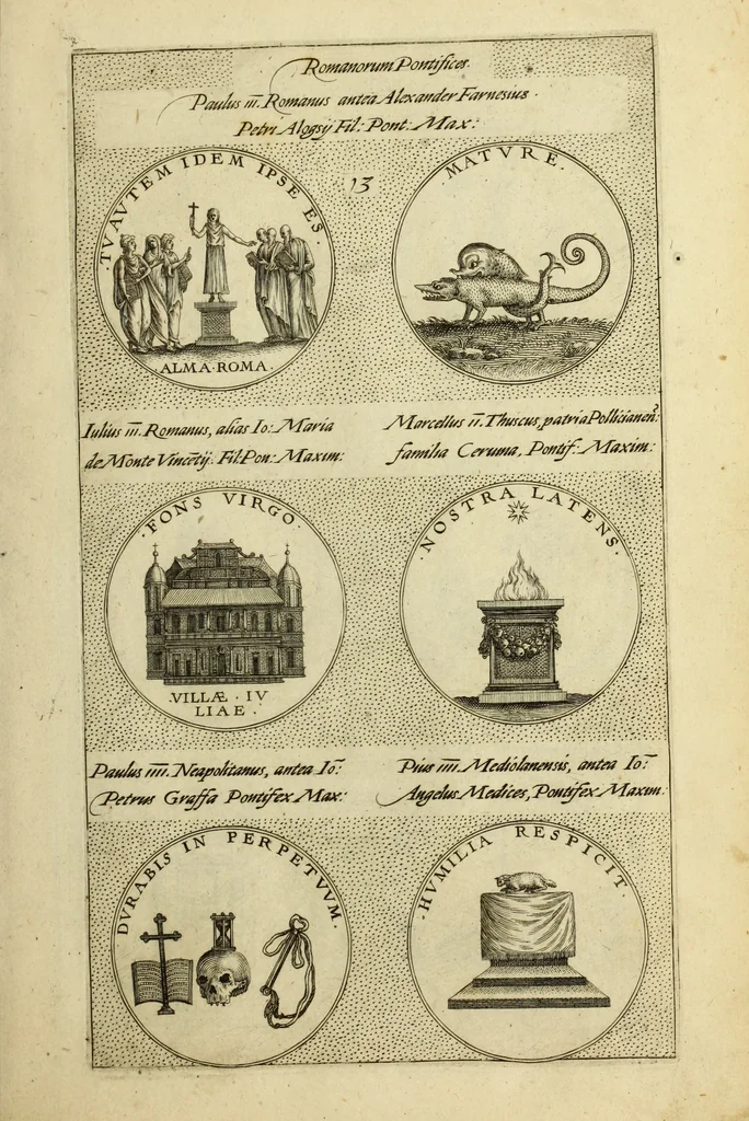 An illustration from Symbola diuina & humana pontificvm, imperatorum, regum, 1600, leaf 32