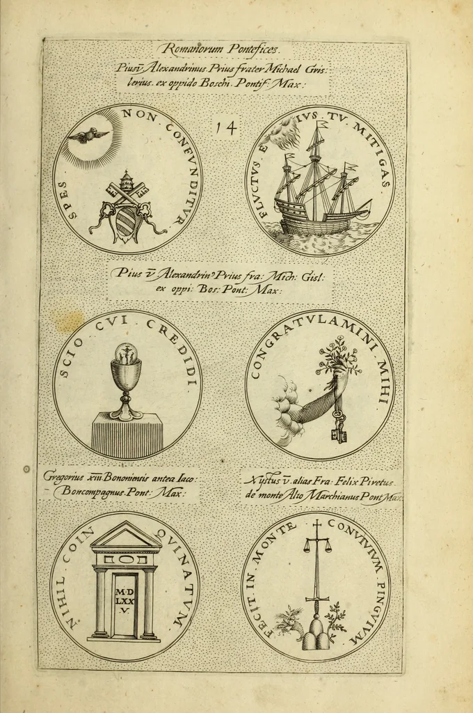 An illustration from Symbola diuina & humana pontificvm, imperatorum, regum, 1600, leaf 34