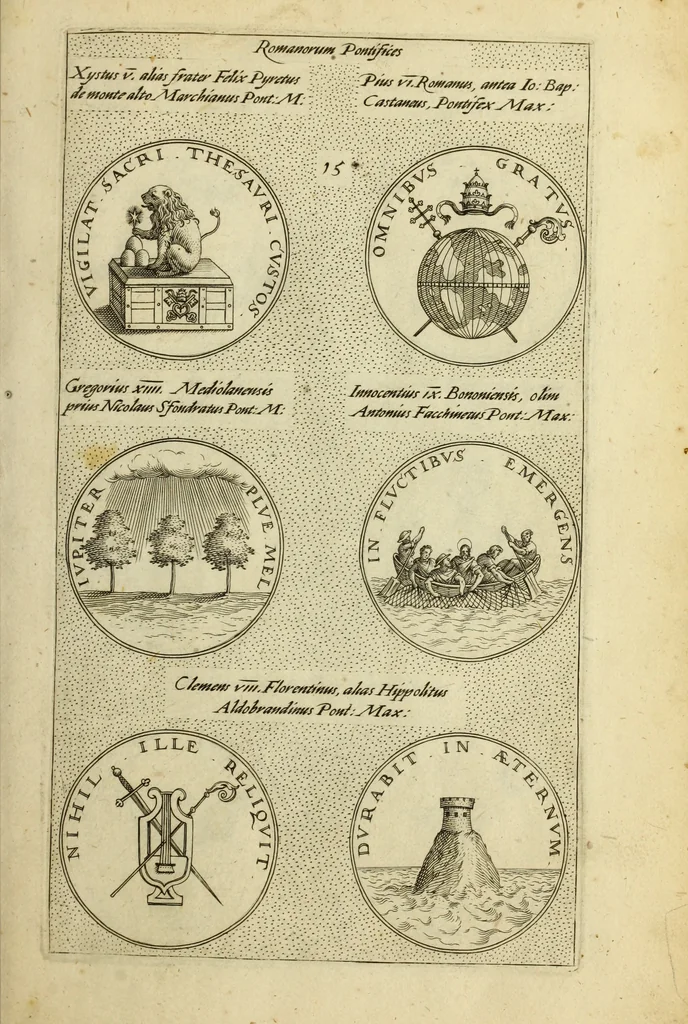An illustration from Symbola diuina & humana pontificvm, imperatorum, regum, 1600, leaf 36