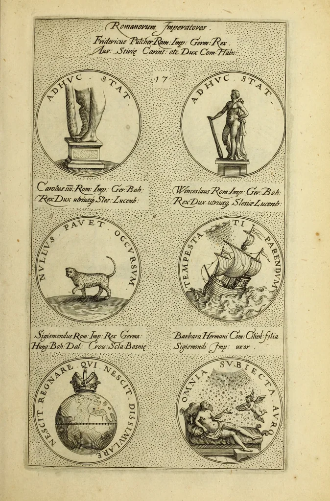 An illustration from Symbola diuina & humana pontificvm, imperatorum, regum, 1600, leaf 40