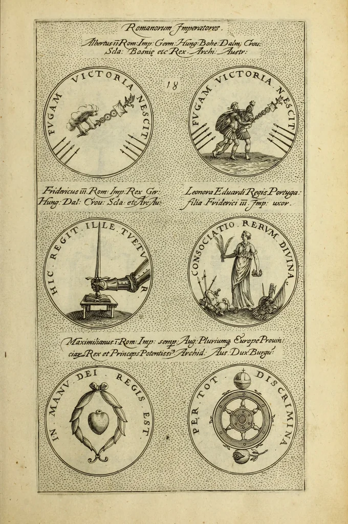 An illustration from Symbola diuina & humana pontificvm, imperatorum, regum, 1600, leaf 42