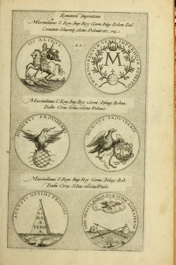 An illustration from Symbola diuina & humana pontificvm, imperatorum, regum, 1600, leaf 50