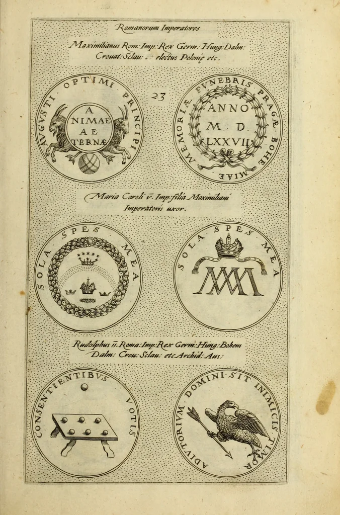 An illustration from Symbola diuina & humana pontificvm, imperatorum, regum, 1600, leaf 52