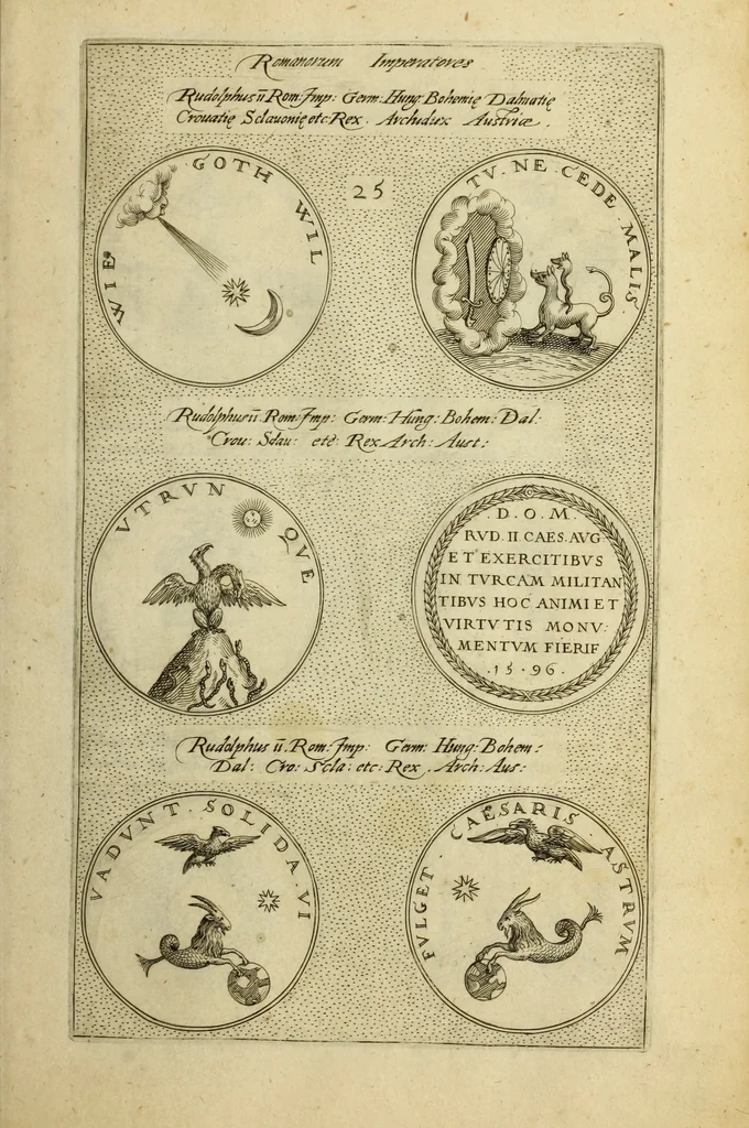 An illustration from Symbola diuina & humana pontificvm, imperatorum, regum, 1600, leaf 56
