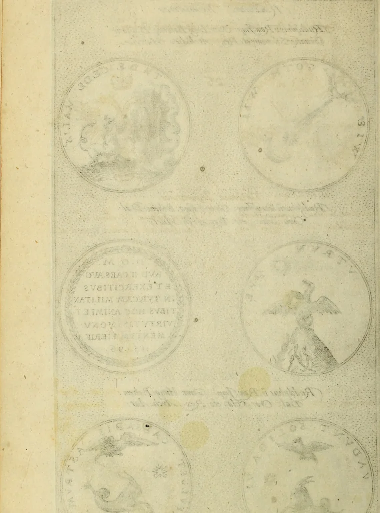 An illustration from Symbola diuina & humana pontificvm, imperatorum, regum, 1600, leaf 57