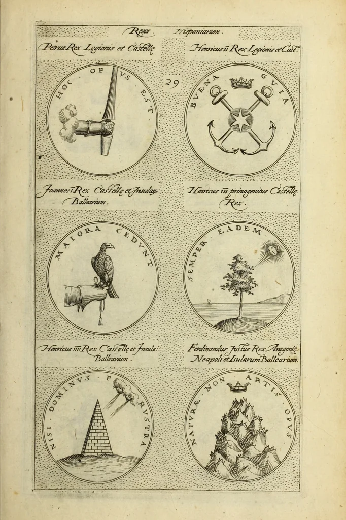An illustration from Symbola diuina & humana pontificvm, imperatorum, regum, 1600, leaf 64