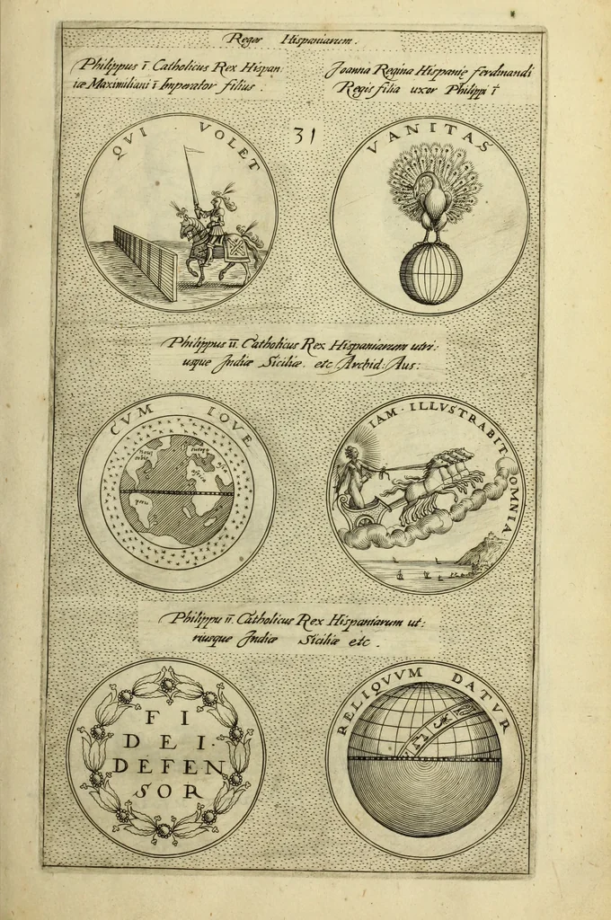 An illustration from Symbola diuina & humana pontificvm, imperatorum, regum, 1600, leaf 68