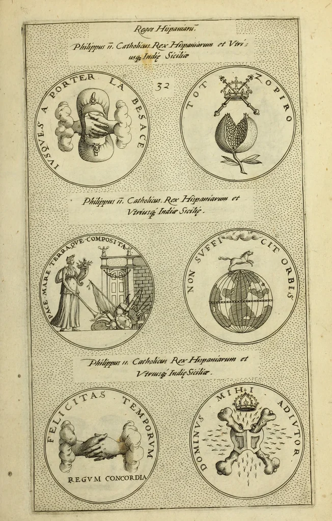 An illustration from Symbola diuina & humana pontificvm, imperatorum, regum, 1600, leaf 70