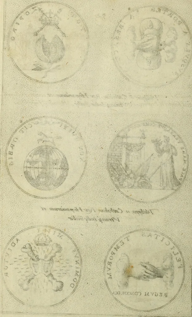 An illustration from Symbola diuina & humana pontificvm, imperatorum, regum, 1600, leaf 71