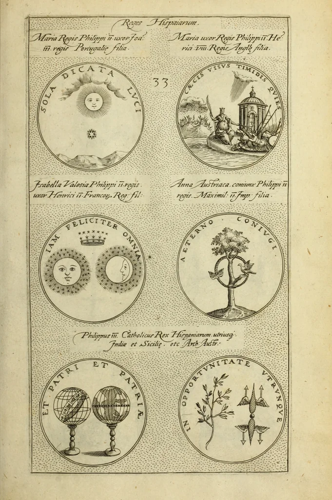 An illustration from Symbola diuina & humana pontificvm, imperatorum, regum, 1600, leaf 72