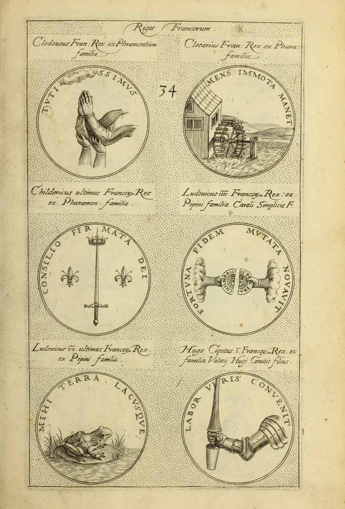 An illustration from Symbola diuina & humana pontificvm, imperatorum, regum, 1600, leaf 74
