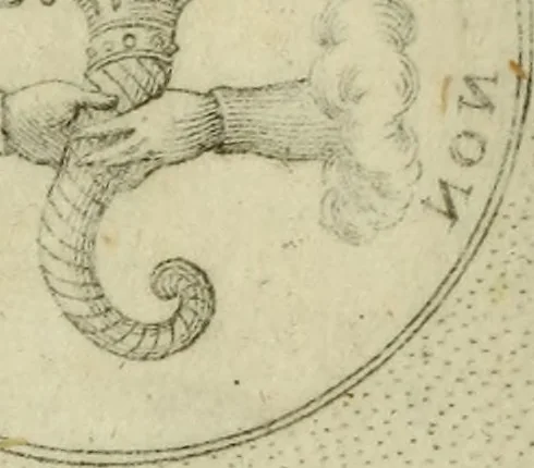 An illustration from Symbola diuina & humana pontificvm, imperatorum, regum, 1600, leaf 81