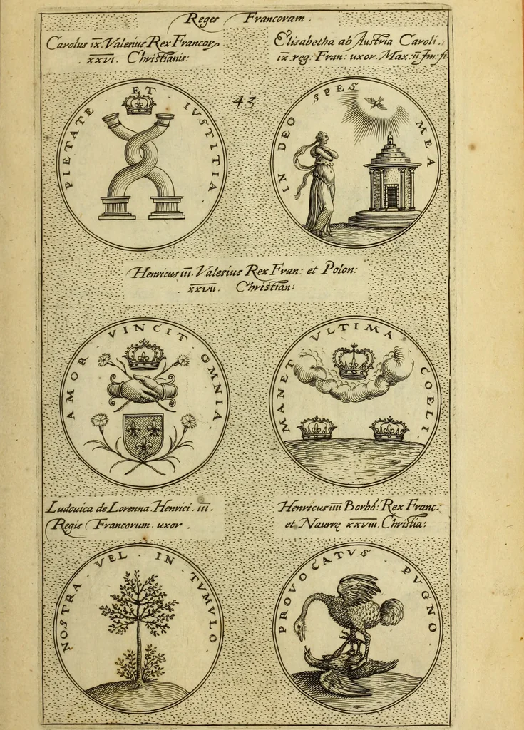 An illustration from Symbola diuina & humana pontificvm, imperatorum, regum, 1600, leaf 92