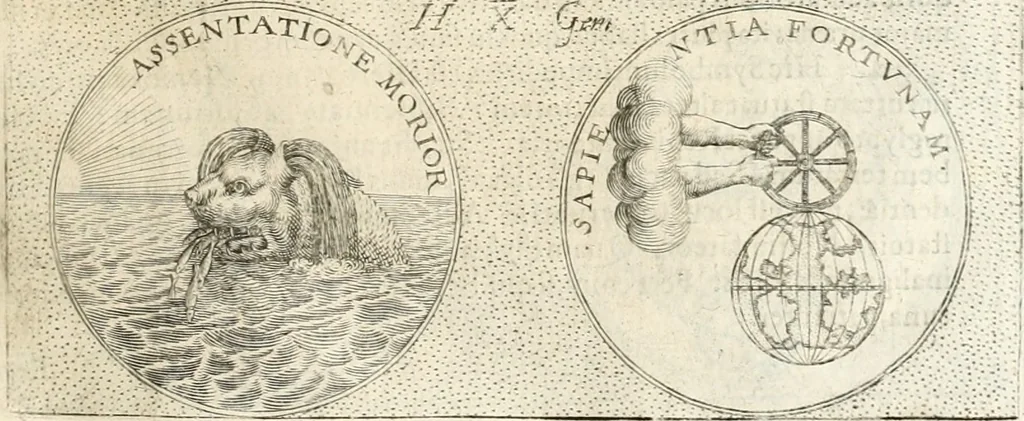 An illustration from Symbola diuina & humana pontificum, imperatorum, regum, 1652, leaf 100