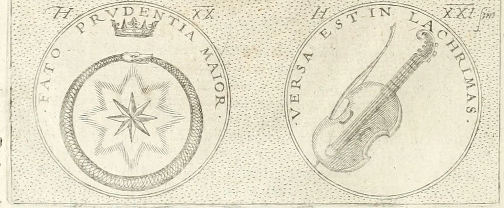 An illustration from Symbola diuina & humana pontificum, imperatorum, regum, 1652, leaf 105